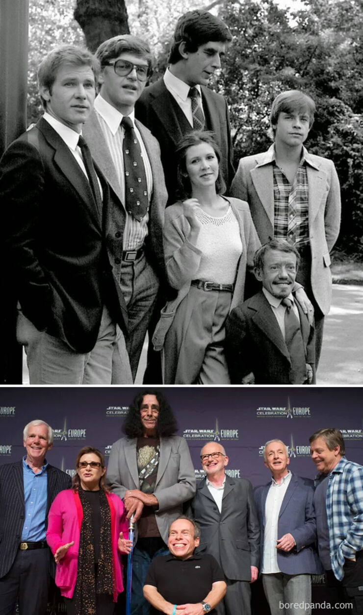 Tv & Movie Cast Reunions - Star Wars- 1980 Vs. 2013