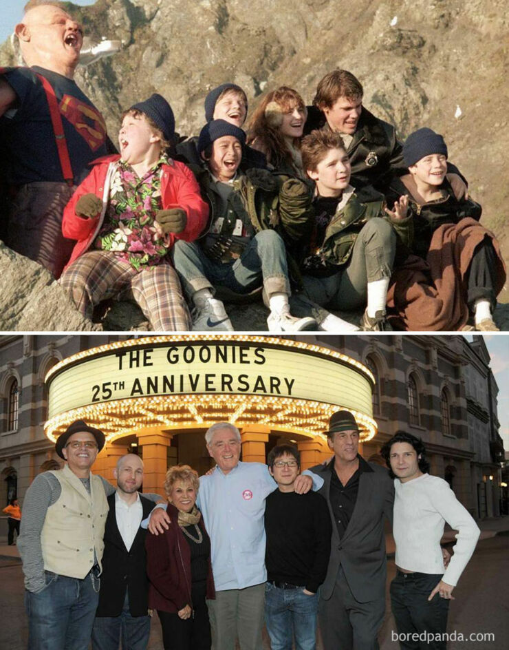 Tv & Movie Cast Reunions - The Goonies- 1985 Vs. 2015