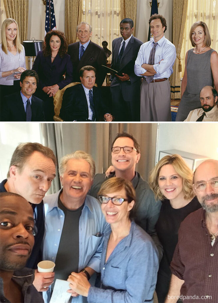 Tv & Movie Cast Reunions - The West Wing- 1999 Vs. 2015