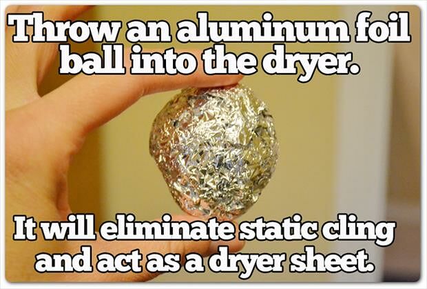 Aluminium foil will cure static in a dryer (46 of 50)