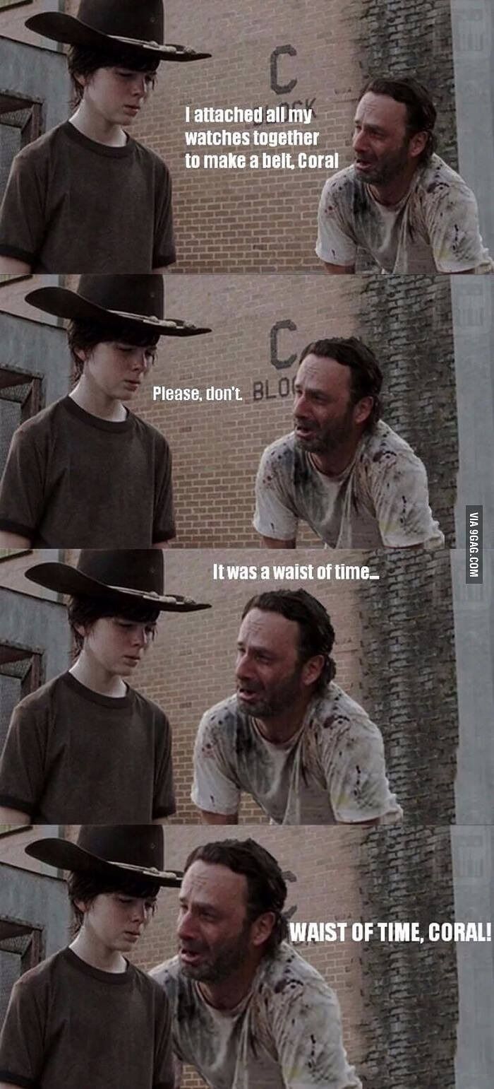 The Walking Dead Dad jokes 25.