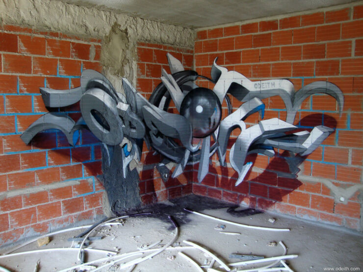 anamorphic 3D Graffiti 01.