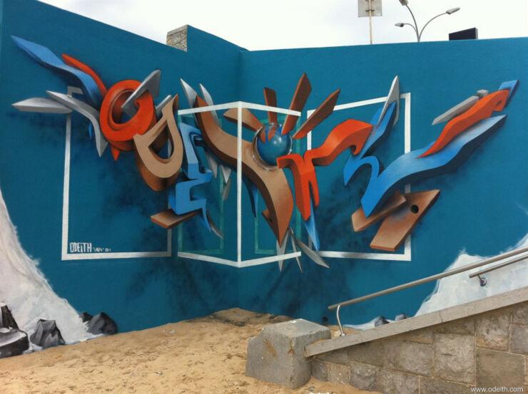 anamorphic 3D Graffiti 02.