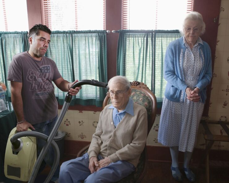 Senior couple in the bedroom