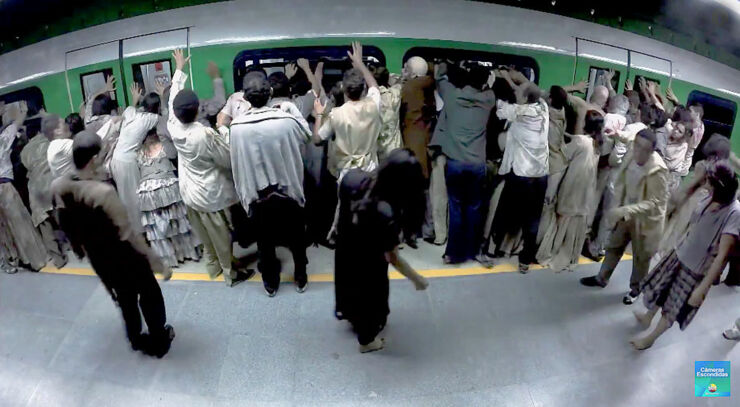 Brazilian Zombie Train Prank 01.