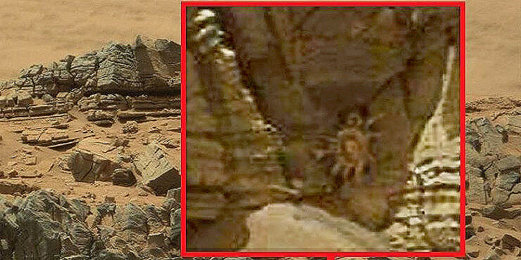 Does This NASA Photo Reveal A Crab-Like Alien On Mars?