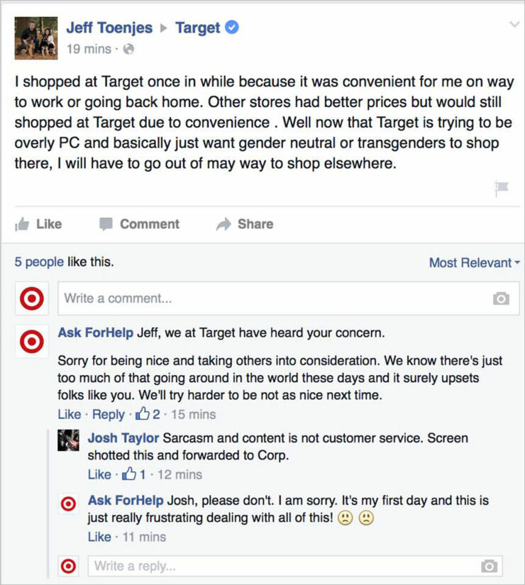 Facebook Troll Makes Fake Target Account & Gives Hilarious Replies To Gender-Neutral Haters