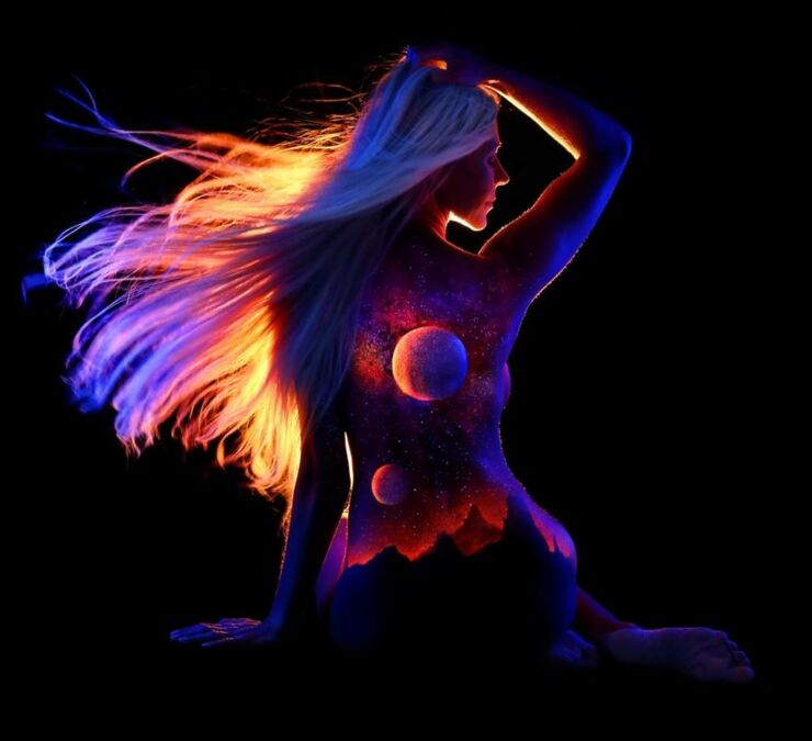 John Poppleton blacklight body paint 03.