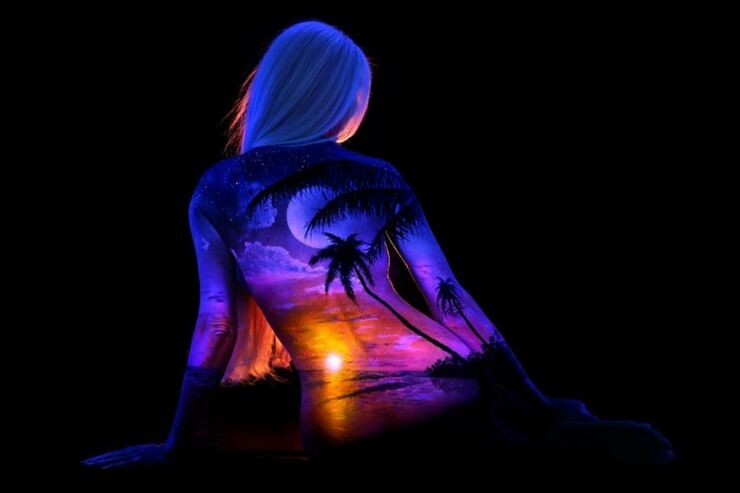 John Poppleton blacklight body paint 05.