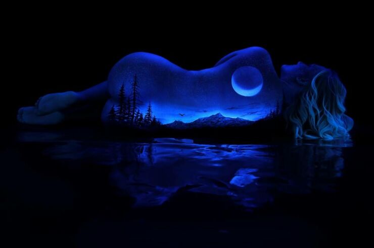 John Poppleton blacklight body paint 07.