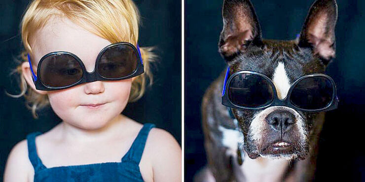 One Dog, One baby—But Who Wore It Better?