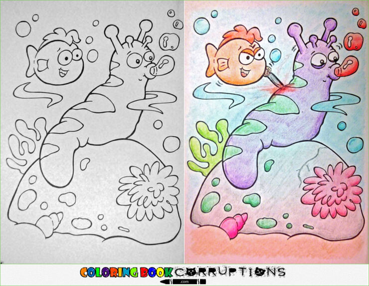 Coloring Book Corruptions: See What Happens When Adults Do