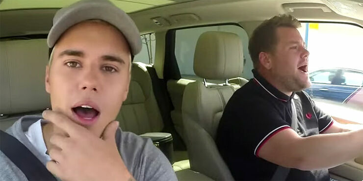 Justin Bieber Performs Carpool Karaoke With James Corden 