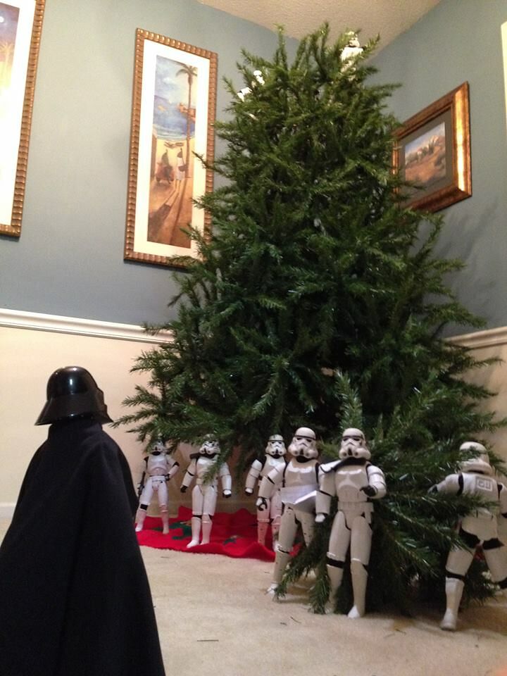 Stormtroopers put up the xmas tree 11.