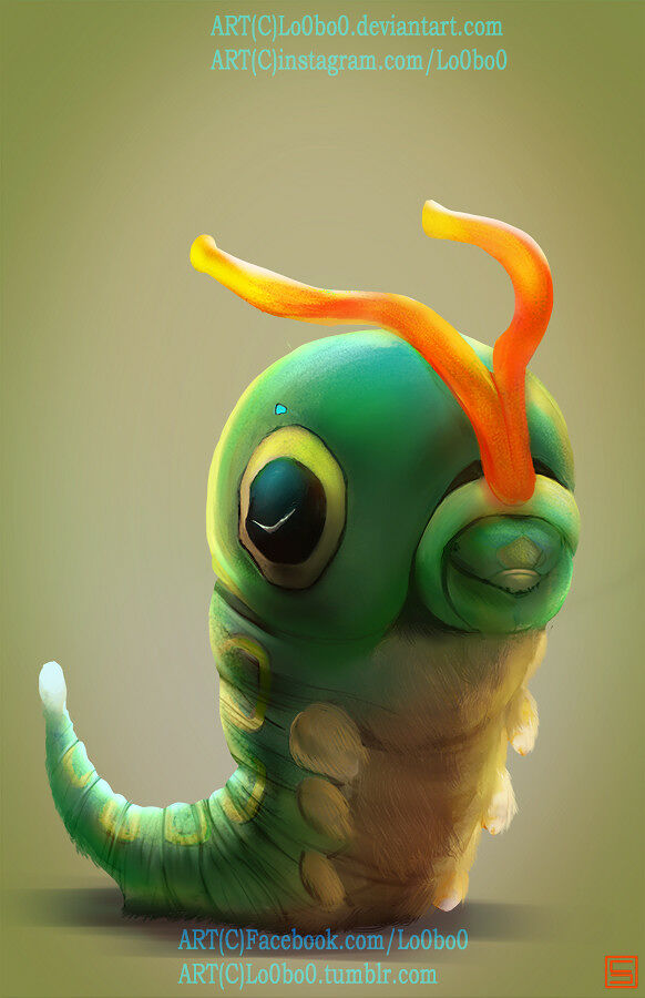 sergio-palomino-pokemon-project-010-caterpie-bylo0bo0