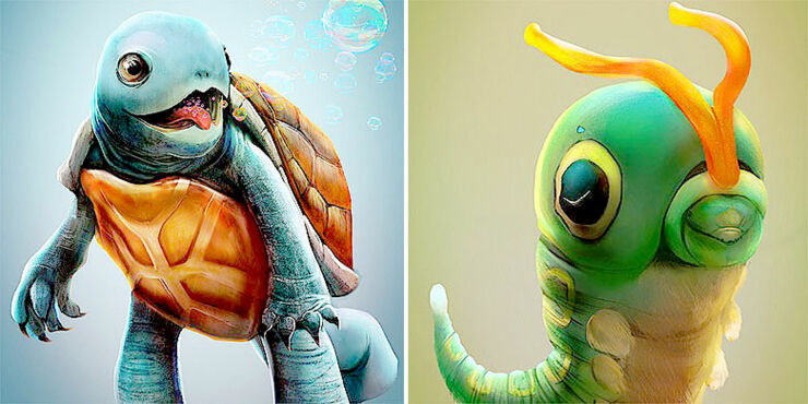 Fan Art Turns Pokémon Creatures Into Real Life Animals