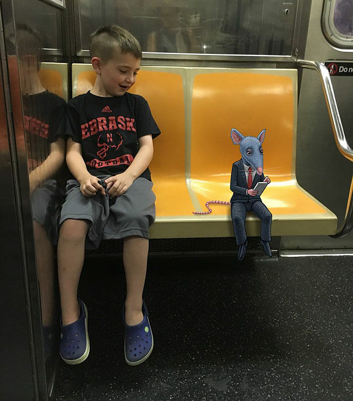 Artist Draws Monsters Sat Next To Strangers On Nyc Subway