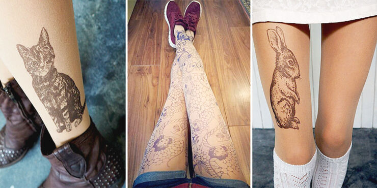 tattoo tights tatul etsy.