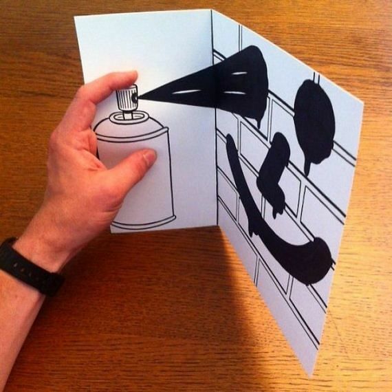 07-cool-3d-paper-art-awesome-cartoons