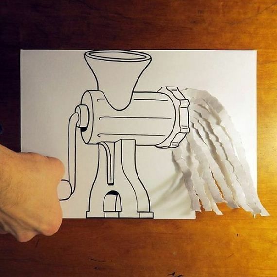 28-cool-3d-paper-art-awesome-cartoons
