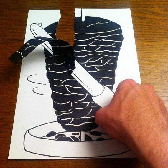 36-cool-3d-paper-art-awesome-cartoons