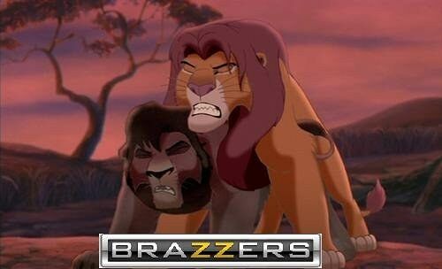 brazzers meme The Lion King.