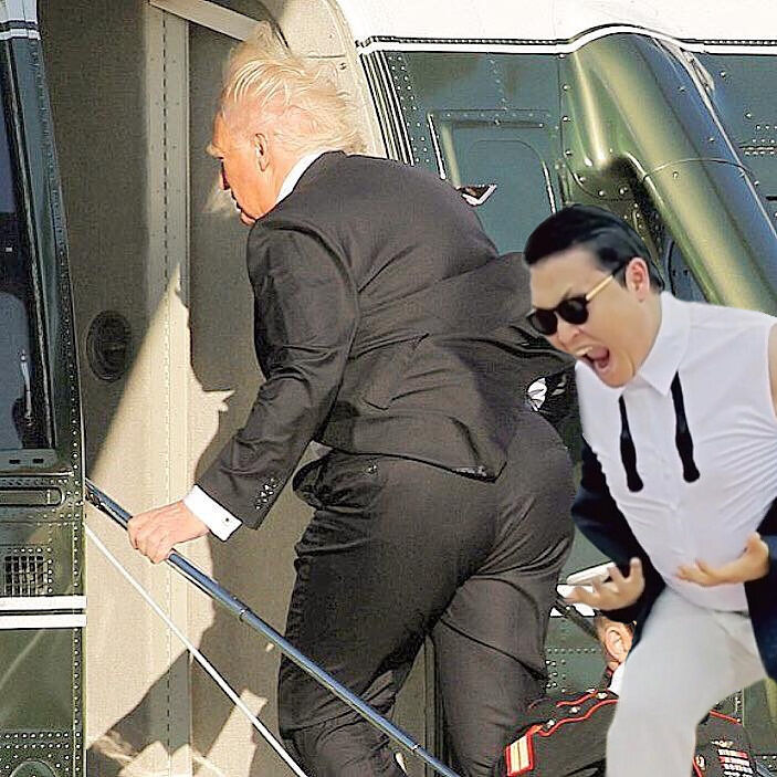 Cheeky Donald Trump Photoshop Battle Targets Trump's Butt