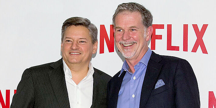 Netflix co-founder Reed Hastings and Chief Content Officer Ted Sarandos 01.
