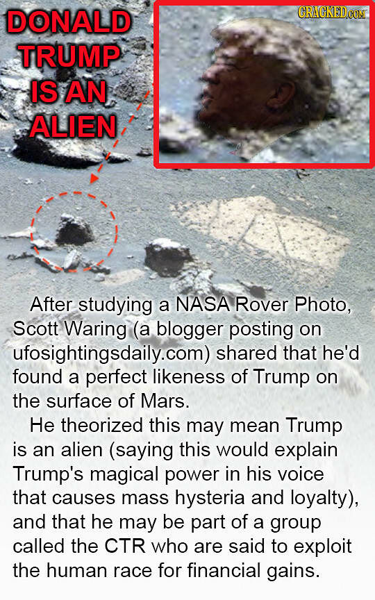 Donald trump is an alien.