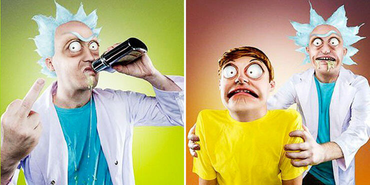 These Real Life Rick and Morty Portraits Are Totally Freaky