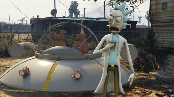 Rick and Morty GTA V Mod 01.