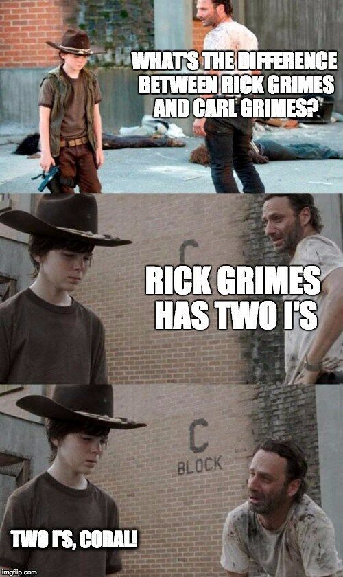 35 Of The Best Walking Dead Carl Meme Coral Dad Jokes