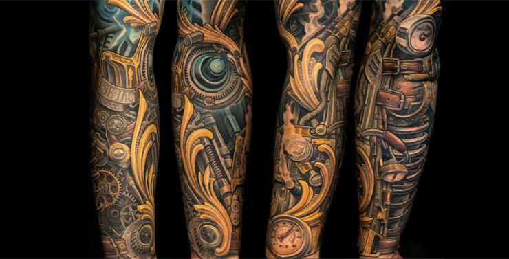 Biomechanical Tattoo Designs 05.