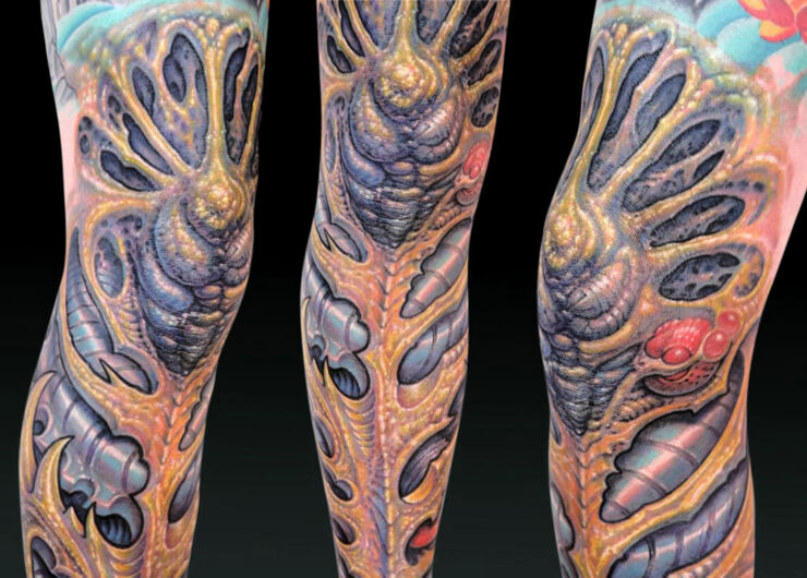 Biomechanical Tattoo Designs 09.