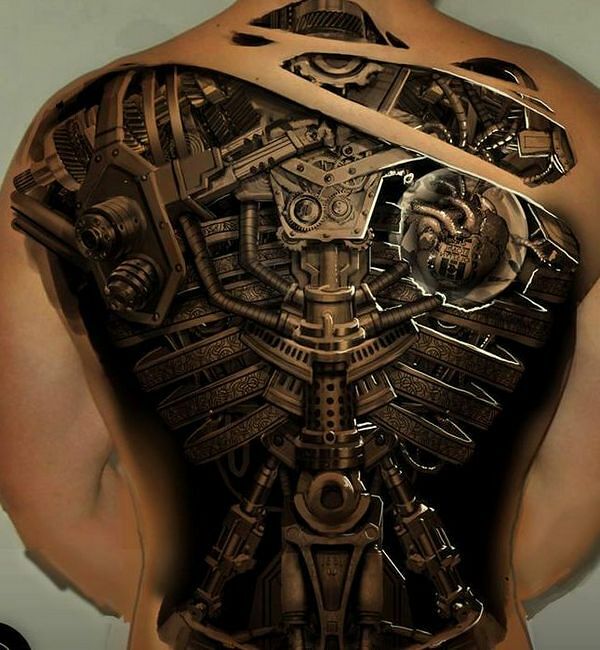 30 Biomechanical Tattoo Designs HR Giger Fans Will Adore