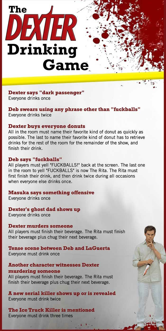 TV Show Drinking Games dexter