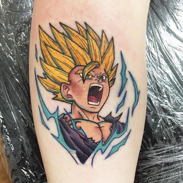 Vegeta Small Dragon Ball Z Tattoo My Vegeta Z tattoo, Dragon ball