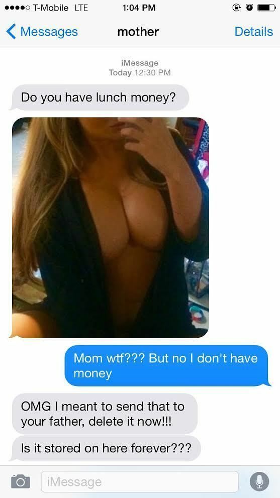Sexting pics to the wrong person 06.
