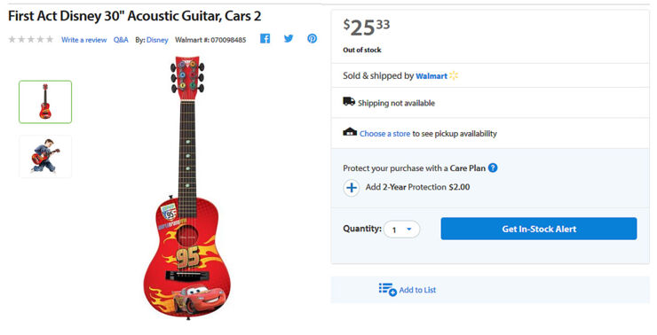 walmart rockstars guitar.