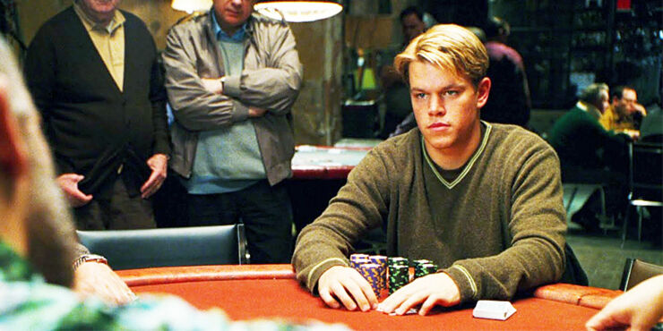 Celebrity Poker Players Matt Damon.