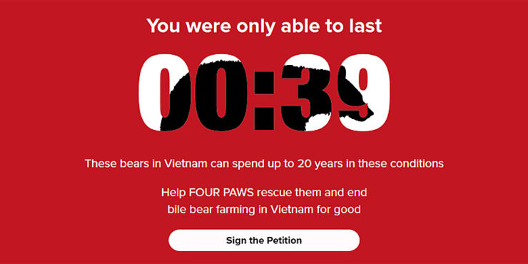 Four paws Bear Bile Farming in Vietnam.