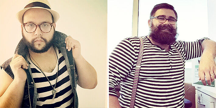 Oversized Men Fashion Tricks You Can Use Avoid Horizontal Stripes.